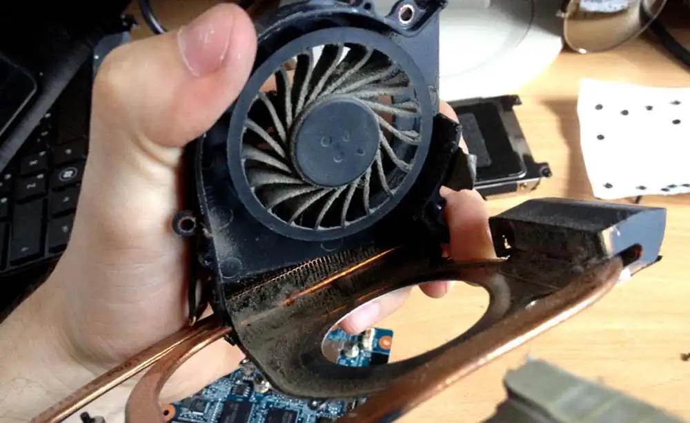 Чистка ноутбука HP от пыли в Кемерово. Замена термопасты