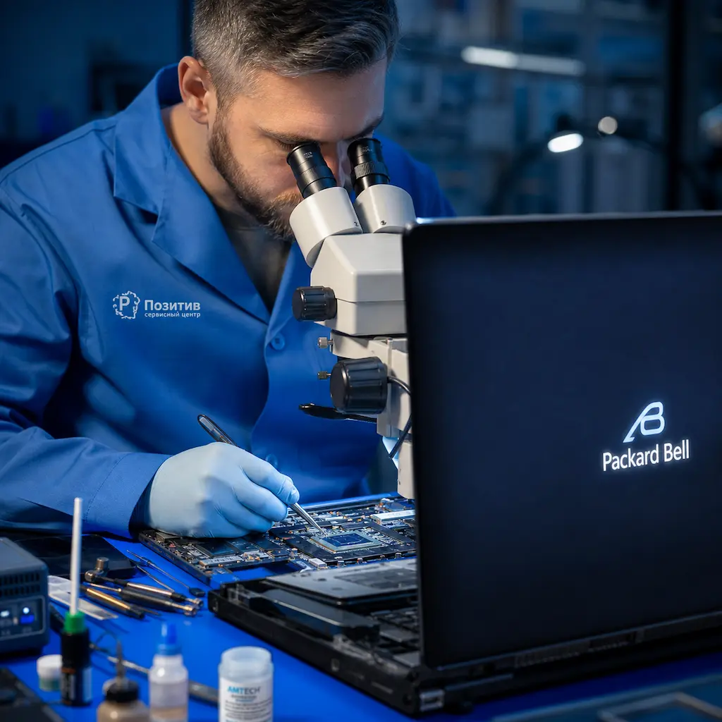 Замена видеокарты ноутбука Packard Bell в Кемерово