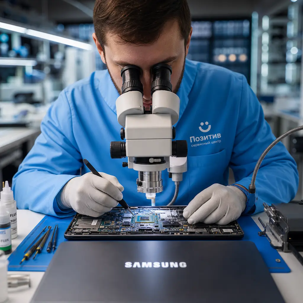 Замена видеокарты ноутбука Samsung в Кемерово