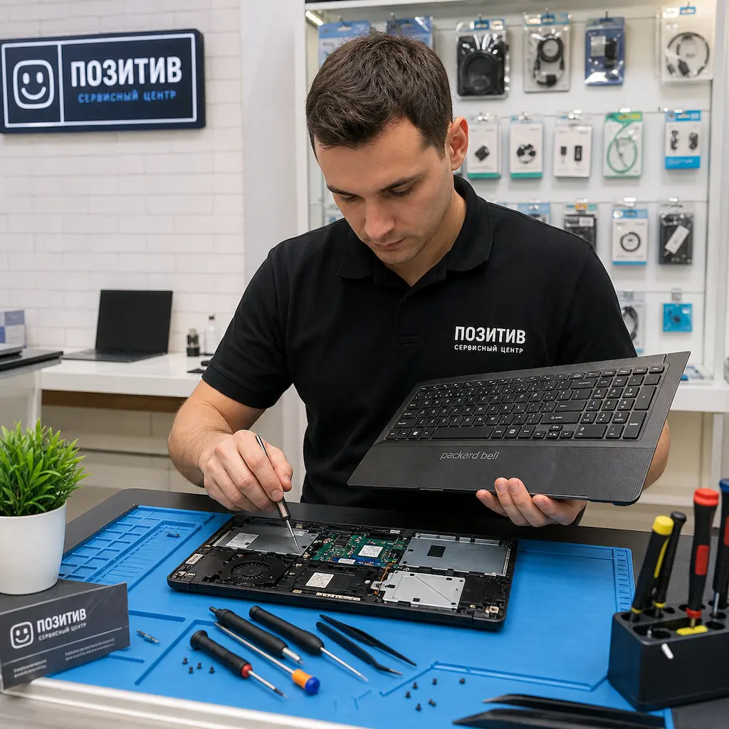 заменить клавиатуру на ноутбуке Packard Bell в Кемерово