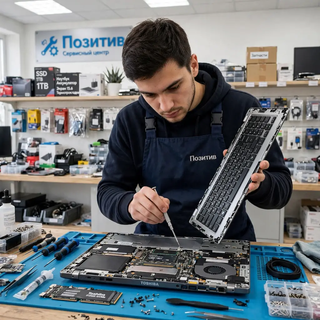 заменить клавиатуру на ноутбуке Toshiba в Кемерово
