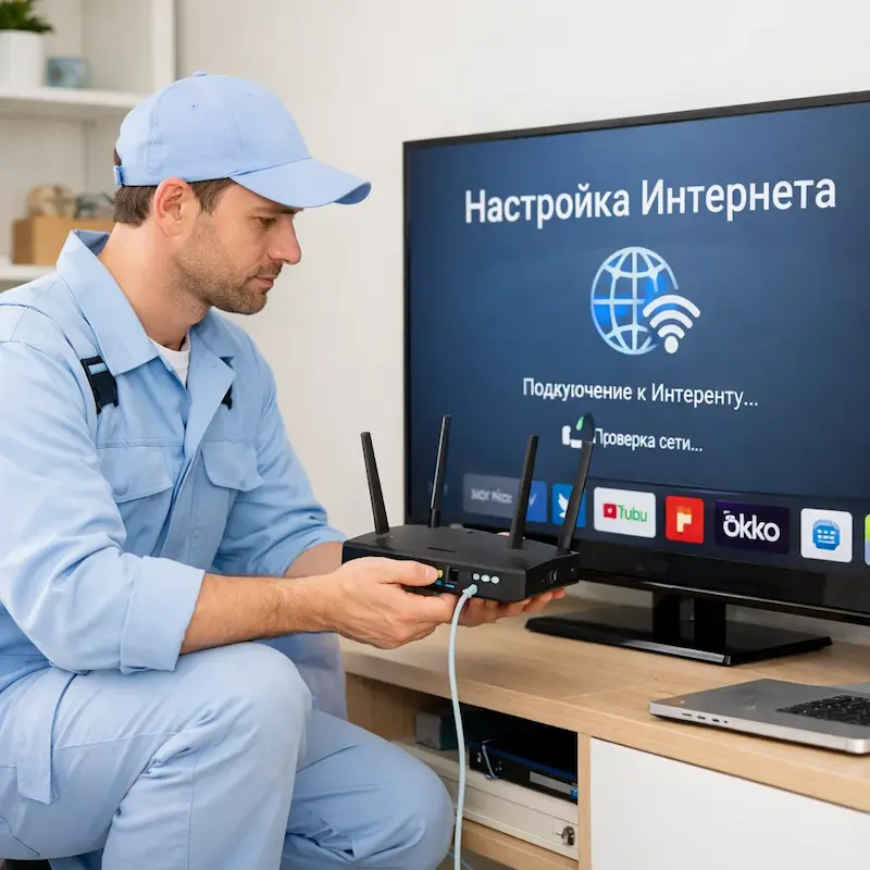 Настройка интернета на телевизоре в Кемерово