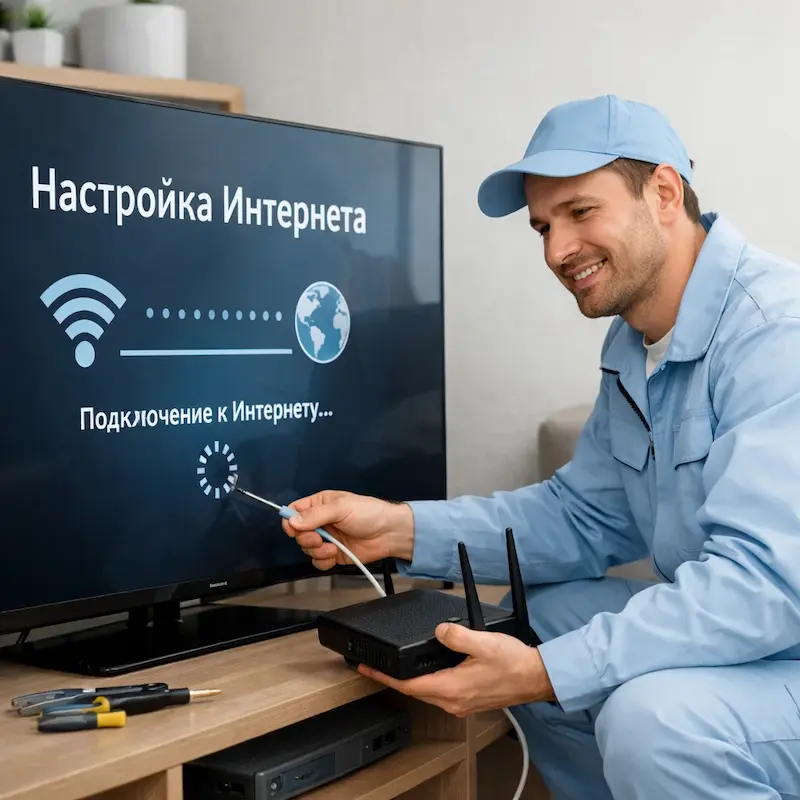 Настройка интернета на ТВ в Кемерово