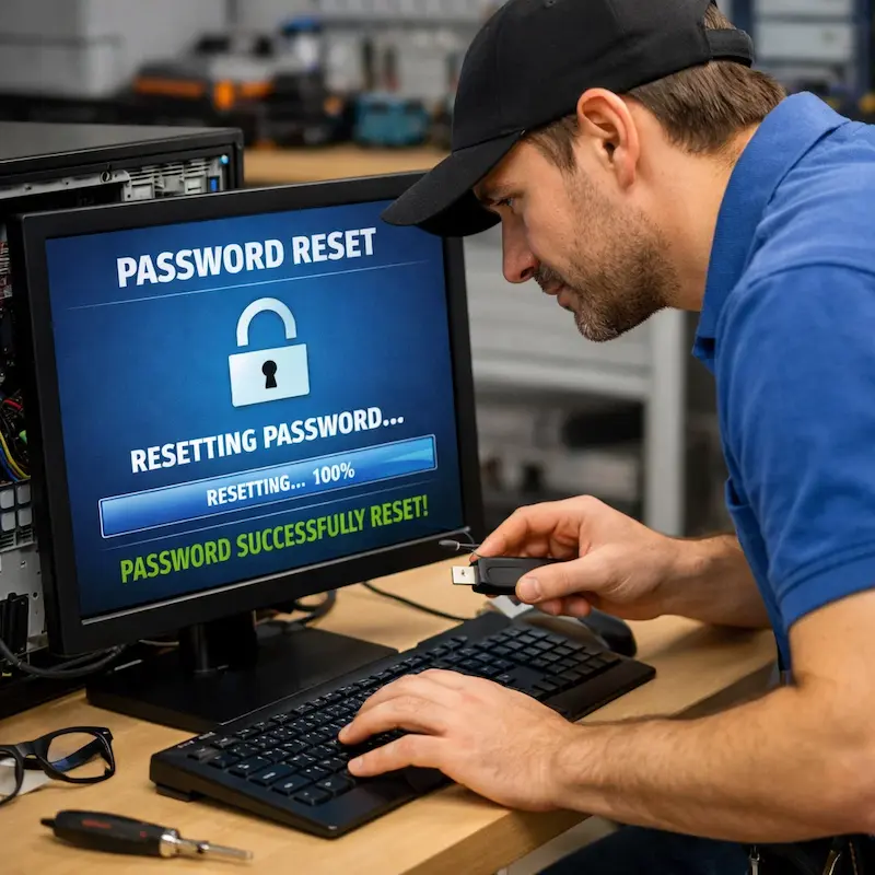 Сброс пароля от компьютера в Кемерово