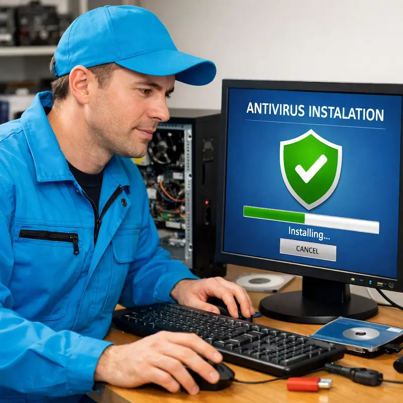 Установка антивируса на ноутбук в Кемерово