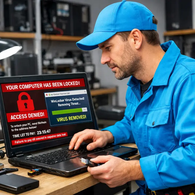 Поможем разблокировать компьютер и ноутбук в Кемерово